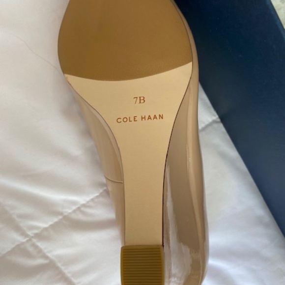 Cole Haan Lena Patent Wedge (Nude) - Picture 2 of 4